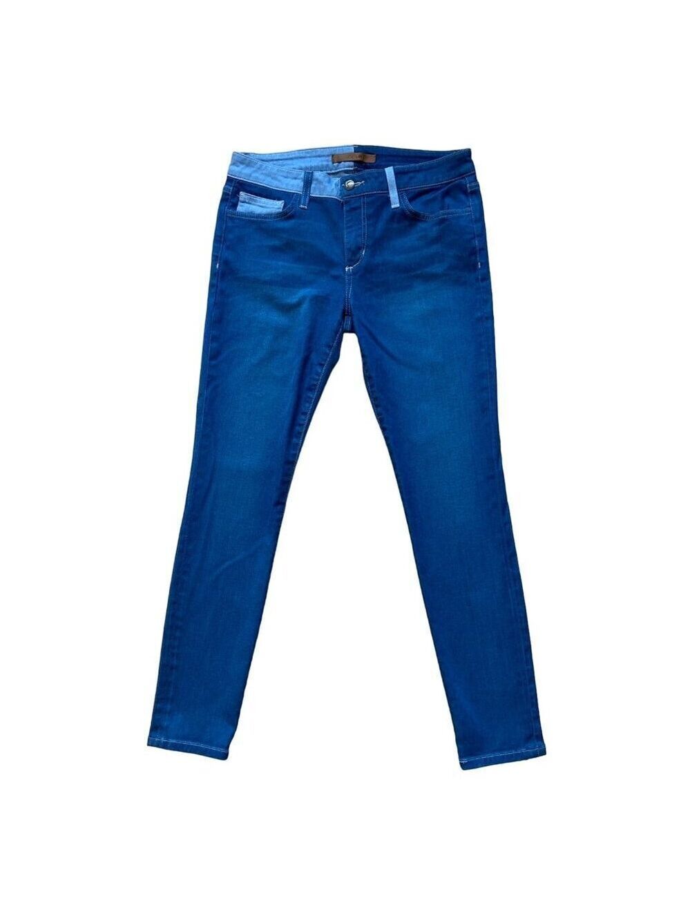 Joes Jeans Mandee style Skinny Ankle 29 Blue color block soft Denim Womens Pants